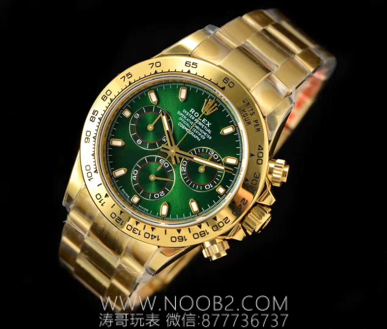 N厂新品劳力士迪通拿绿金迪4130机芯116508复刻表评测-涛哥玩表